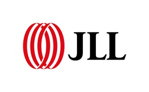 JLL company logo with stylized red circular emblem.