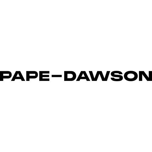 PAPE-DAWSON brand logo in bold black capital letters on a white background.